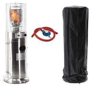 Încălzitor de terasă din oțel inoxidabil de 13 kW, 136 cm