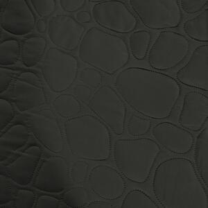 Cuvertura de pat gri inchis cu model STONE Dimensiune: 200 x 220 cm