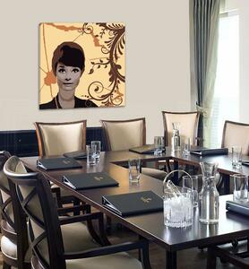 Tablou pictat manual POP Art Audrey Hepburn 1 - piese