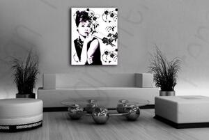 Pictură POP Art pictată manual a lui Audrey Hepburn ah5