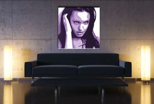 Tablou pictat manual POP Art ÎNGERIna Jolie 1 - piese