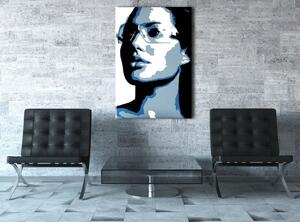 Tablou pictat manual POP Art ÎNGERIna Jolie 1 - piese