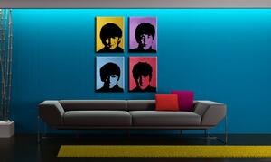 Tablou pictat manual POP Art BEATLES 4 - piese