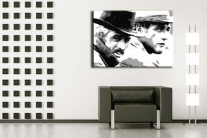 Tablou pictat manual POP Art Butch Cassidy 1 - piese