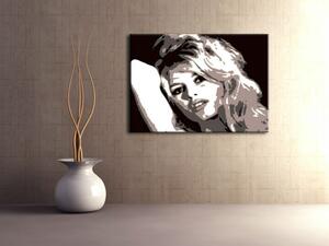 Tablou pictat manual POP Art Brigitte Bardot 1 - piese