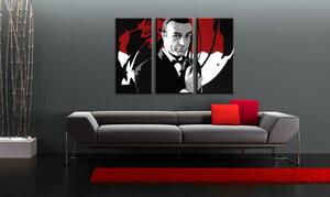 Tablou pictat manual POP Art James Bond 3 - piese