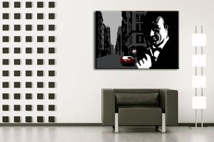 Tablou pictat manual POP Art James Bond 1 - piese