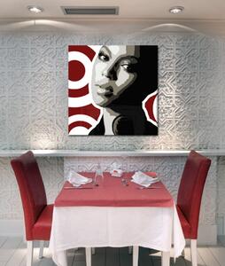 Tablou pictat manual POP Art BEYONCÉ 1 - piese