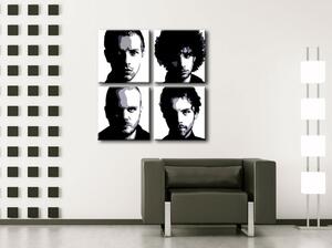 Tablou pictat manual POP Art Coldplay 4 - piese