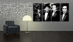 Tablou pictat manual POP Art Corleone Family 4 - piese