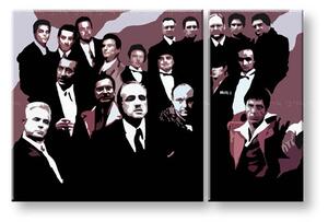 Tablou pictat manual POP Art The Mafia Family 1 - piese