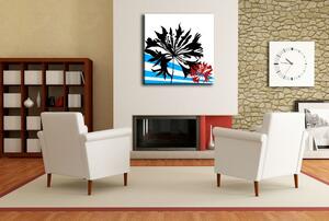 Tablou pictat manual POP Art Flower 1 - piese