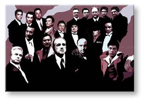 Tablou pictat manual POP Art The MAFIA Family 2 - piese
