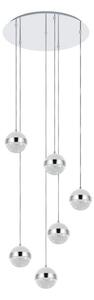 Eglo 98558 - Candelabru LED LICOROTO suspendat pe cablu, 6x G9, 3W, 230V