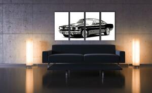 Tablou pictat manual POP Art Ford Mustang 4 - piese