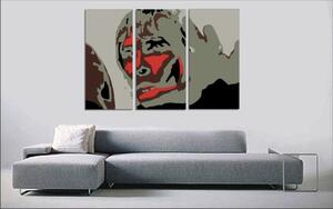 Tablou pictat manual POP Art BROWN APE 3 - piese