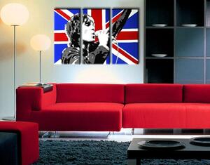 Tablou pictat manual POP Art Ian Brown 3 - piese