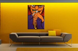Tablou pictat manual POP Art Gorillaz 1 - piese
