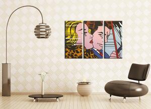 Tablou pictat manual POP Art LICHTENSTEIN 3 - piese
