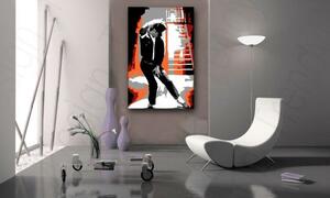Tablou pictat manual POP Art Michael Jackson 1 - piese