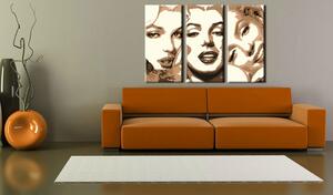 Tablou pictat manual POP Art Marilyn MONROE 3 - piese