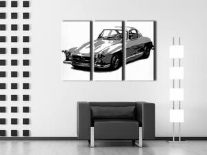 Tablou pictat manual POP Art MERCEDES SL300 3 - piese