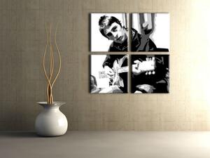 Tablou pictat manual POP Art Paul Weller 4 - piese