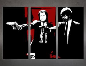 Tablou pictat manual POP Art Pulp Fiction 3 - piese