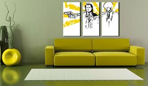 Tablou pictat manual POP Art Pulp fiction 3 - piese