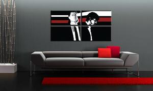 Tablou pictat manual POP Art Pulp Fiction 4 - piese