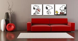 Tablou pictat manual POP Art SNOOPY 3 - piese