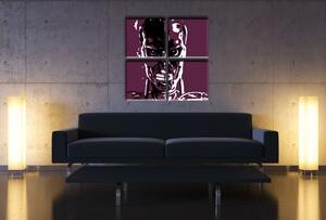 Tablou pictat manual POP Art TERMINATOR 4 - piese