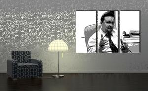 Tablou pictat manual POP Art The Office 3 - piese