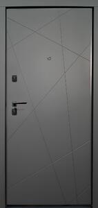 Usa intrare apartament LINEA365 bicolora - Finisaj in 2 culori Gri Antracit Alb