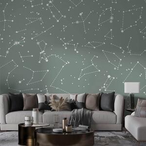 Tapet Green Constellation