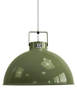 Jieldé Dante D450 lampă suspendată, oliv, Ø 45 cm, reglabil, Verde, Camera de zi / sufragerie, Metal, Design industrial
