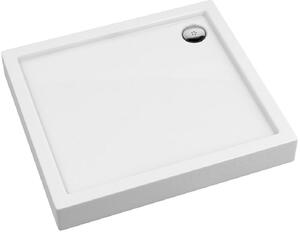 Schedpol Competia cădiță de duș dreptunghiulară 80x70 cm alb 3.01253