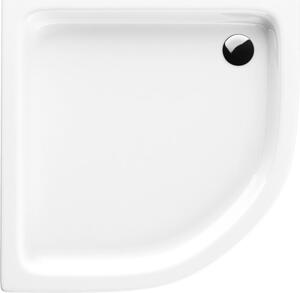 Schedpol Grando Plus cădiță de duș semirotundă 80x80 cm alb 3.0128