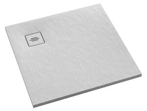 Schedline Protos White Stone cădiță de duș pătrată 90x90 cm alb 3SP.P1K-9090/B/ST-M1/B/ST