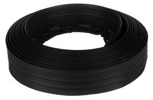 Bordura flexibile pentru gazon, lungime 10 m, latime 4 cm, PE, neagra