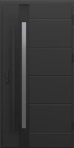 Usa exterior de intrare in casa Porta Thermo - Optimum Energy Glass G.1 Negru
