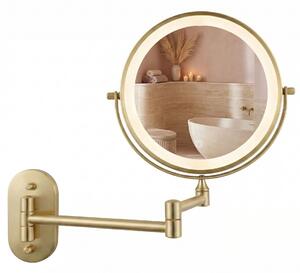 Oglindă LED Glow Brush Gold
