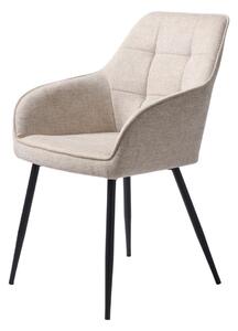Scaun de dining Nolan bej, matlasat