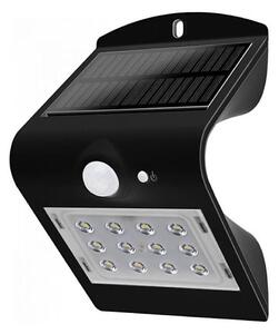 LED Aplică perete solară cu senzor LED/1.5W/3,7V IP65 negru