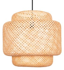 Lustră pe cablu BERTA 1xE27/20W/230V d. 50 cm bambus