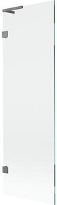 Mexen, Paravan de baie Mexen Lunar L cu 1 aripă 60 x 150 cm, transparent, gri închis - 897L-060-000-95-00