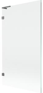 Mexen, Paravan de baie Mexen Lunar L cu 1 aripă 100 x 150 cm, transparent, gri închis - 897L-100-000-95-00