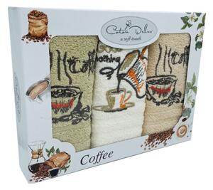 Set 3 prosoape bucatarie bumbac 100%, ambalaj elegant, Good Morning