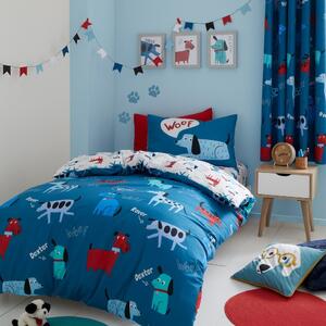 Lenjerie de pat pentru copii 200x135 cm Woofing Dogs - Catherine Lansfield