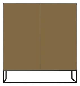 Dulap cu 2 uși și 4 sertare, MISTY Tenzo Lipp, înălțime 127 cm, alb